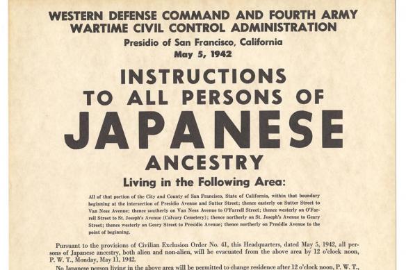 Instructions to All Persons poster, paired with Order 41. Gift of James V. Gatewood, 99.243.2